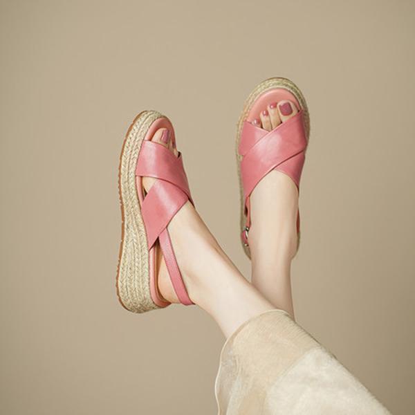 Handcrafted Genuine Leather Women's Shoes: Elegant Luxury Quality(Egupai8883331)