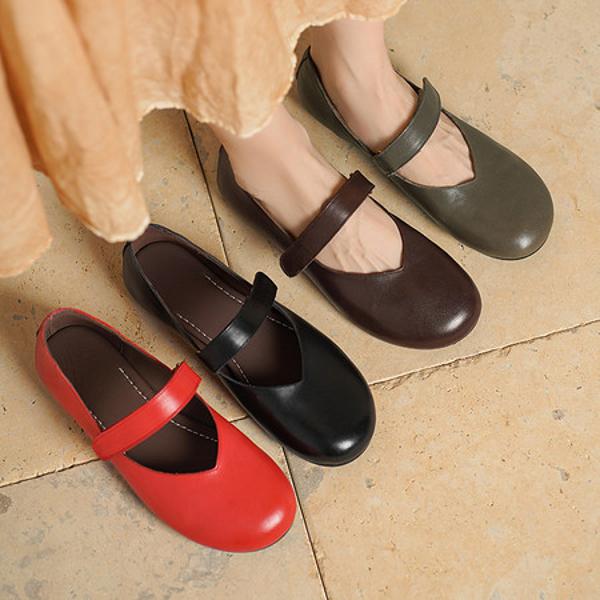 Elegant Handcrafted Genuine Leather Women's Shoes of Superior Luxury(Egupai8883365)