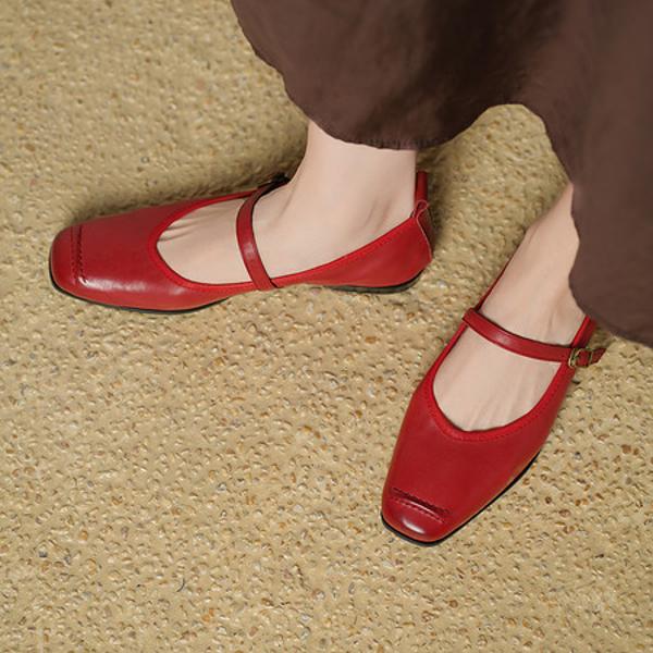 Luxurious Handmade Genuine Leather Women's Shoes(Egupai8883357)