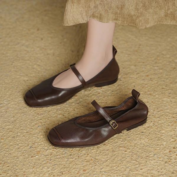Luxurious Handmade Genuine Leather Women's Shoes(Egupai8883357)