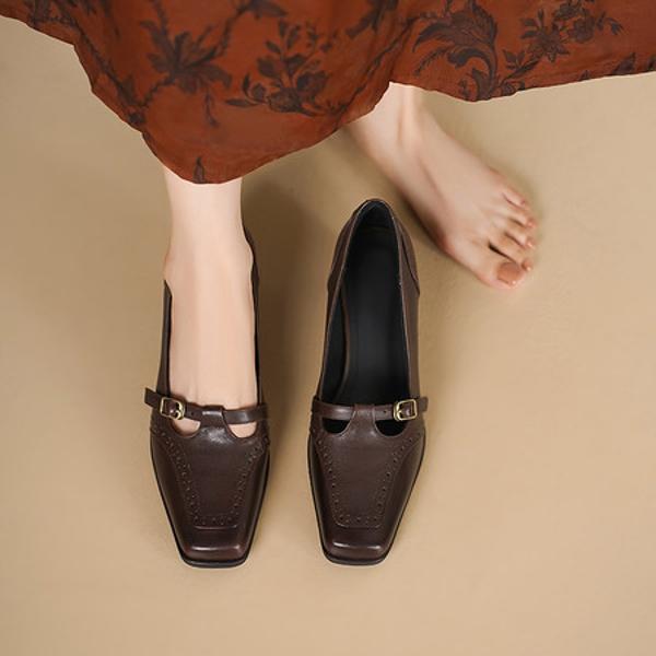 Elegant Handmade Leather Women's Shoes: Luxury Craftsmanship Unleashed(Egupai8883350)