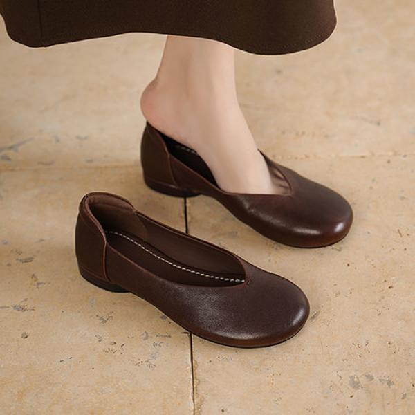 Handcrafted Leather Women's Shoes: Luxurious Elegance(Egupai8883385)