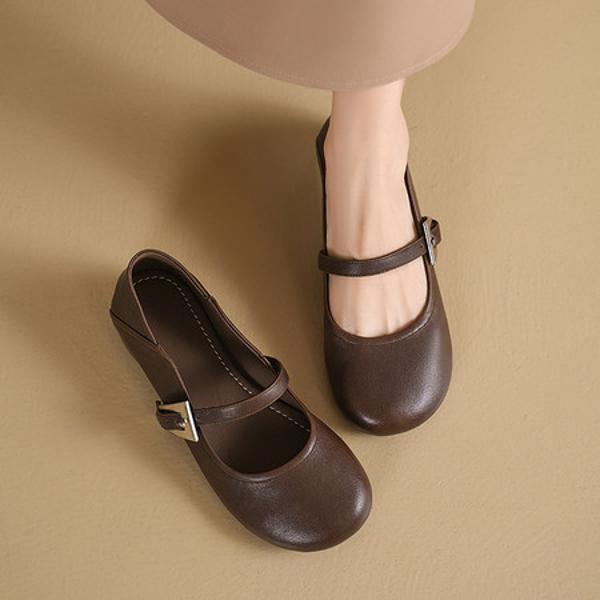 Handcrafted Genuine Leather Women's Shoes - Sophisticated Elegance and Exquisite Craftsmanship(Egupai8883383)