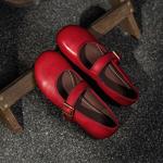 Handcrafted Leather Women's Shoes: Timeless Luxury & Elegance(Egupai8883382)