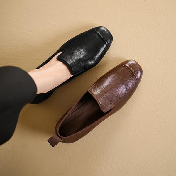 Handcrafted Genuine Leather Women's Shoes: Elegance Meets Luxury(Egupai8883390)