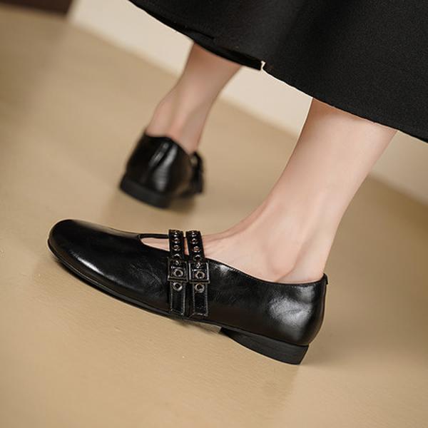 Exquisite Handmade Leather Women's Shoes - Luxurious Elegance(Egupai8883396)