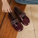 Exquisite Handmade Leather Women's Shoes - Luxurious Elegance(Egupai8883396)
