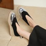 Handcrafted Leather Women's Shoes - Luxurious Elegance(Egupai8883501)