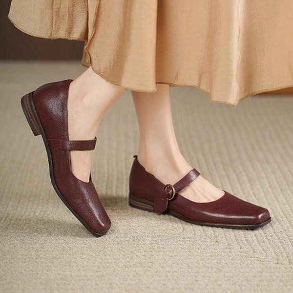 Crafted Elegance: Luxurious Genuine Leather Handmade Women’s Shoes(Egupai8883368)