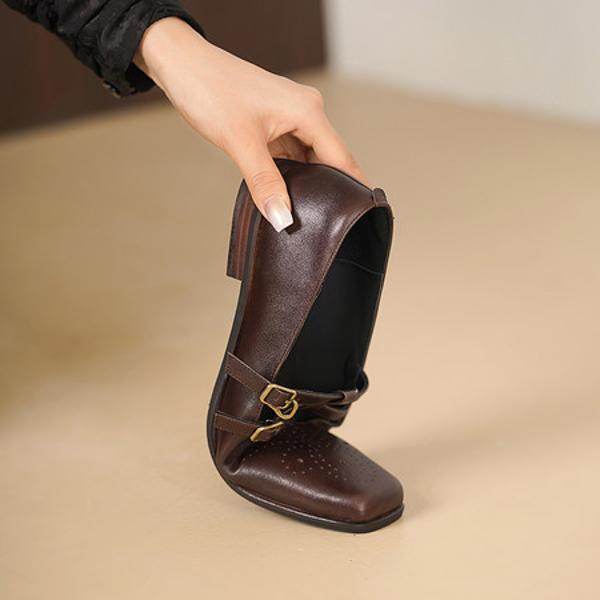 Handcrafted Genuine Leather Women's Shoes - Luxurious Elegance & Quality(Egupai8883367)