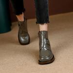 Elegant Handmade Genuine Leather Women's Shoes - Luxury Craftsmanship(Eoct20161002M3553-5)