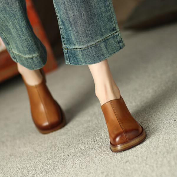 Handcrafted Luxury Leather Women's Shoes - Elegant Quality(Eoct20161002M8126-7)