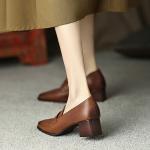 Elegant Handcrafted Genuine Leather Women’s Shoes(Eoct20161002M8558-2)