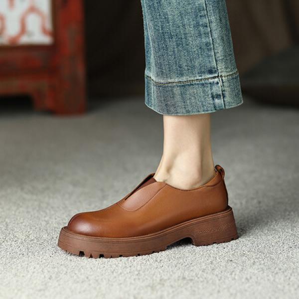 Elegant Handcrafted Leather Women's Shoes - Luxury Craftsmanship(Eoct20161002M1109-17)