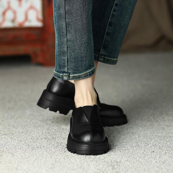 Elegant Handcrafted Leather Women's Shoes - Luxury Craftsmanship(Eoct20161002M1109-17)