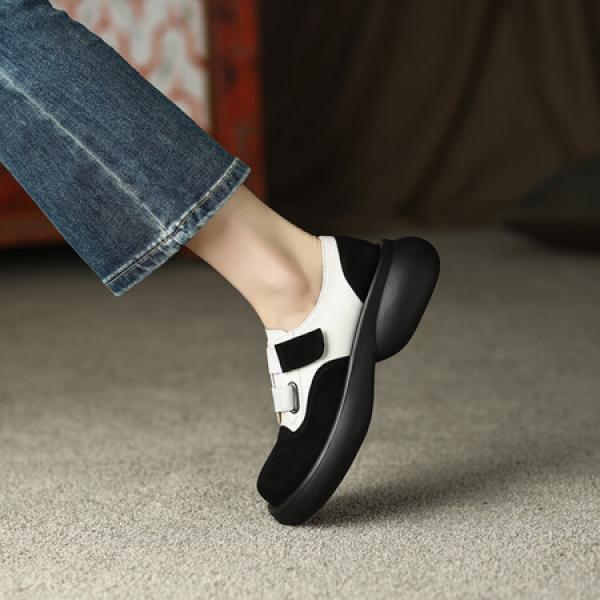 Elegant Handcrafted Leather Women's Shoes - Luxury Craftsmanship(Eoct20161002M235-6)