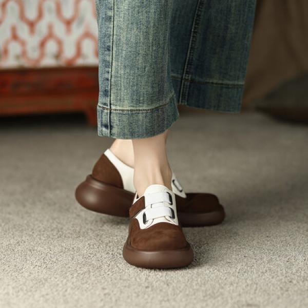 Elegant Handcrafted Leather Women's Shoes - Luxury Craftsmanship(Eoct20161002M235-6)