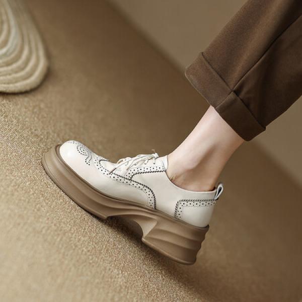 Elegant Handmade Leather Women's Shoes, Luxurious Craftsmanship(Eoct20161002M530-5)