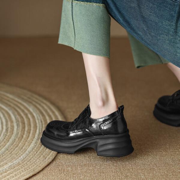 Elegant Handmade Leather Women's Shoes, Luxurious Craftsmanship(Eoct20161002M530-5)