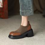 Handcrafted Luxury Leather Women's Shoes - Elegant Quality(Eoct20161002M938-1)