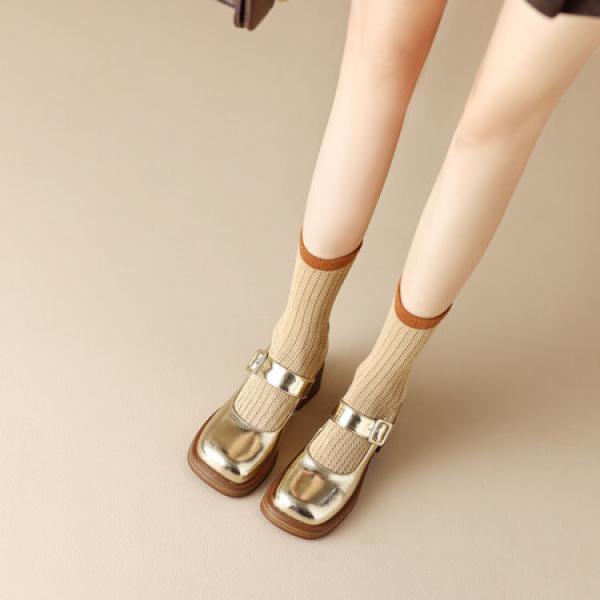 Handcrafted Luxury Leather Women's Shoes – Timeless Elegance(Eoct20161002M8126-11)