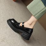 Elegant Handcrafted Leather Women's Shoes: Luxurious Quality Craftsmanship(Eoct20161002M530-11)