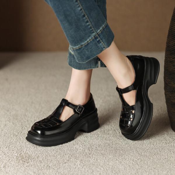 Handcrafted Luxury Leather Women's Shoes - Elegance Redefined(Eoct20161002M530-9)