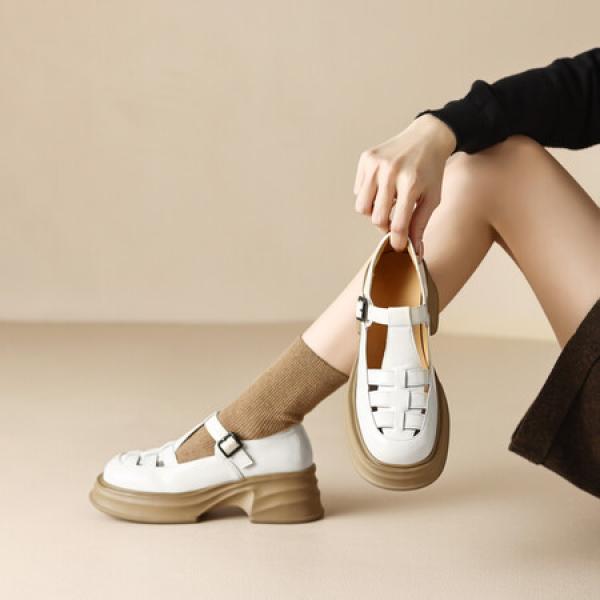 Handcrafted Genuine Leather Women's Shoes: Elegant Luxury(Eoct20161002C530-9)