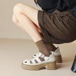 Elegant Handcrafted Leather Women's Shoes - Luxury Artisan Quality(Eoct20161002C530-12)