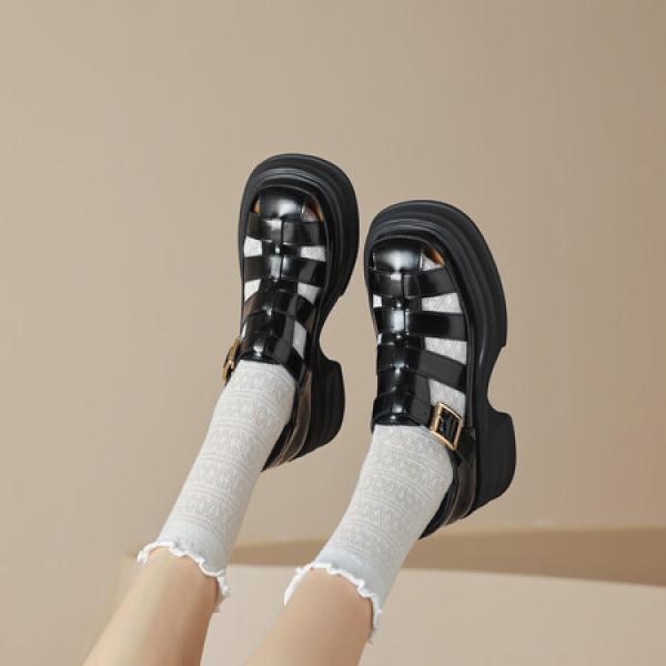 Elegant Handcrafted Leather Women's Shoes - Luxury Artisan Quality(Eoct20161002C530-12)