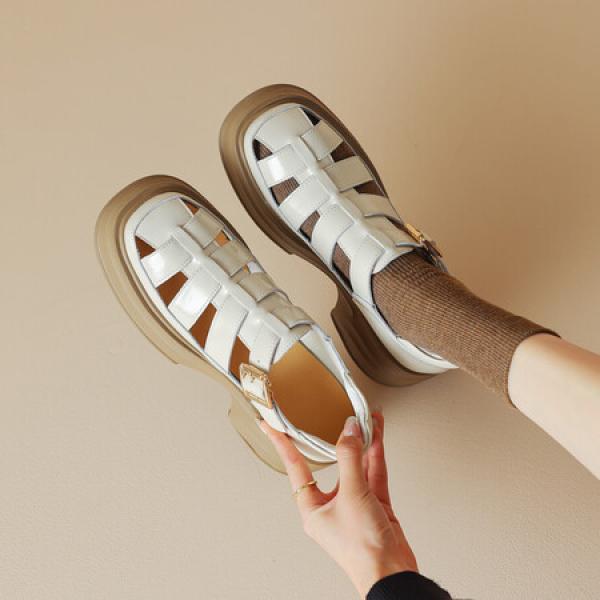 Elegant Handcrafted Leather Women's Shoes - Luxury Artisan Quality(Eoct20161002C530-12)