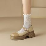 Handcrafted Genuine Leather Women's Shoes: Elegant Luxury(Eoct20161002M530-17)