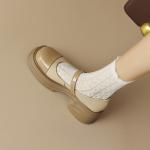 Handcrafted Genuine Leather Women's Shoes: Elegant Luxury(Eoct20161002M530-17)