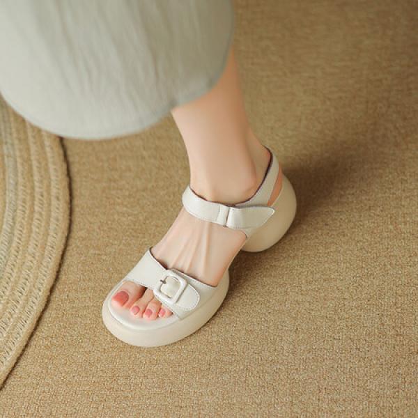 Handcrafted Genuine Leather Women's Shoes - Luxurious Elegance(Eoct20161002M001-1)