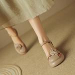 Exquisite Handmade Leather Women's Shoes - Elegant Luxury(Eoct20161002M002-1)