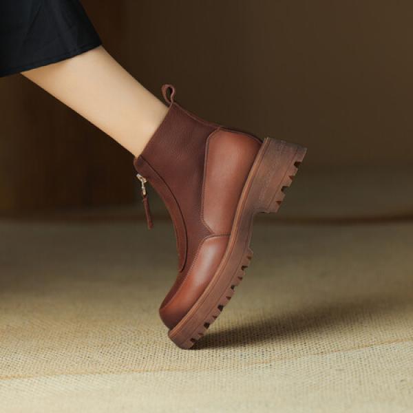 Handcrafted Leather Women's Shoes: Elegance Redefined(Eoct20161002D1109-7)