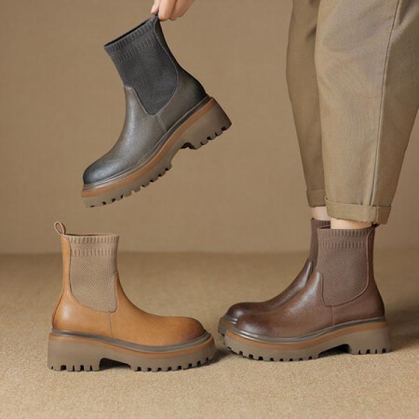 Handcrafted Genuine Leather Women's Shoes - Elegant Luxury(Eoct20161002M2169-6)