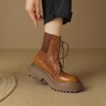 Elegant Handmade Leather Women’s Shoes, Luxurious Quality(Eoct20161002M2169-17)