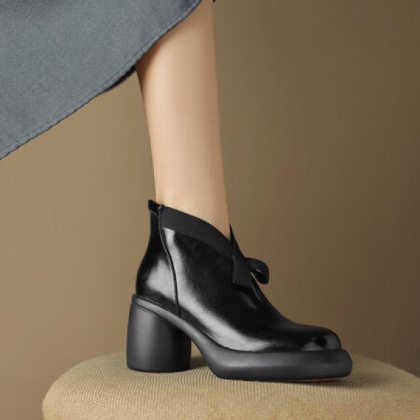 Elegant Handmade Leather Women's Shoes: Luxury Craftsmanship(Eoct20161002M508-3)