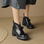 Elegant Handmade Leather Women's Shoes: Luxury Craftsmanship(Eoct20161002M508-3)