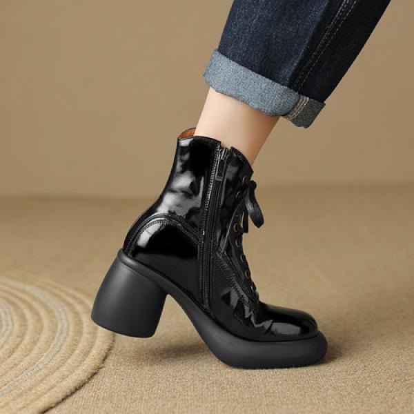 Handcrafted Luxury Leather Women's Shoes: Timeless Elegance(Eoct20161002M508-1)