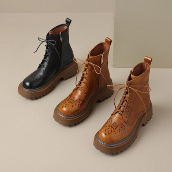 Handcrafted Genuine Leather Women’s Shoes - Luxurious Elegance(Eoct20161002M2169-18)