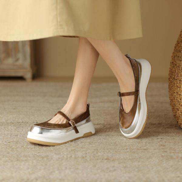 Handcrafted Luxurious Leather Women's Shoes(Eoct20161002M8656-2)