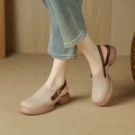 Handcrafted Luxury Leather Women's Shoes: Elegance Redefined(Eoct20161002M002-12)