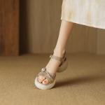 Exquisite Leather Craftsmanship: Elegant Handmade Women's Shoes(Eoct20161002M001-17)