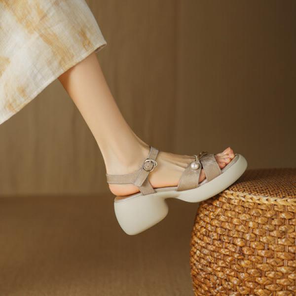 Exquisite Leather Craftsmanship: Elegant Handmade Women's Shoes(Eoct20161002M001-17)