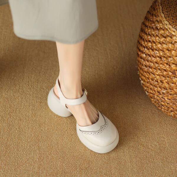 Handcrafted Luxury Leather Women's Shoes with Elegance(Eoct20161002M001-20)