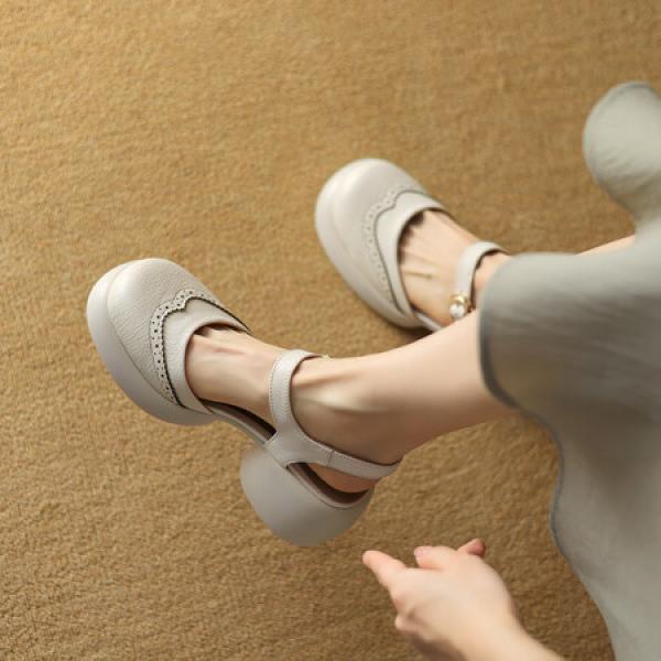 Handcrafted Luxury Leather Women's Shoes with Elegance(Eoct20161002M001-20)