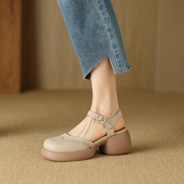 Handcrafted Luxury Leather Women's Shoes with Elegance(Eoct20161002M001-20)