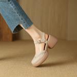 Handcrafted Luxury Leather Women's Shoes with Elegance(Eoct20161002M001-20)